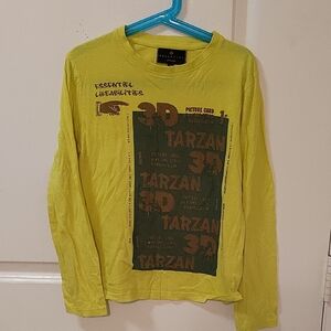 Essentiel Antwerp Yellow Tarzan 3D Kids Long Sleeve Shirt